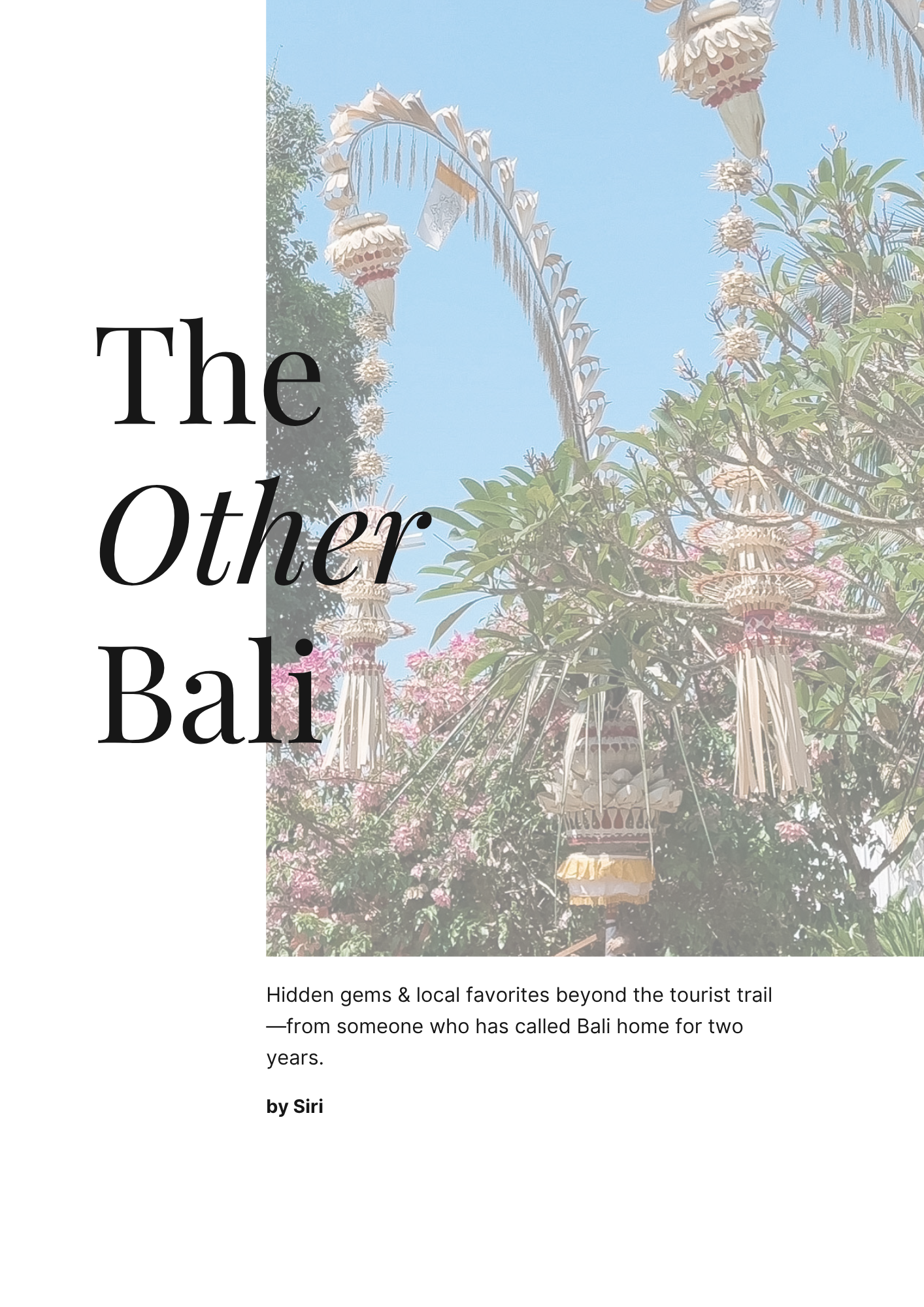 The Other Bali