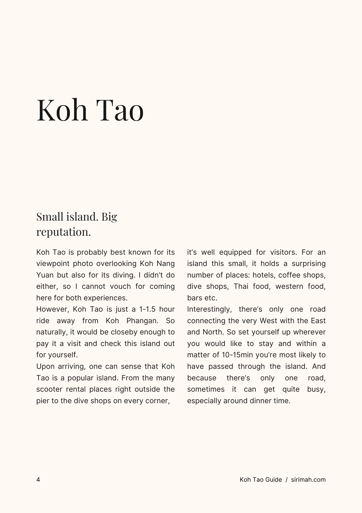 Koh Tao Mini Guide - Image 2